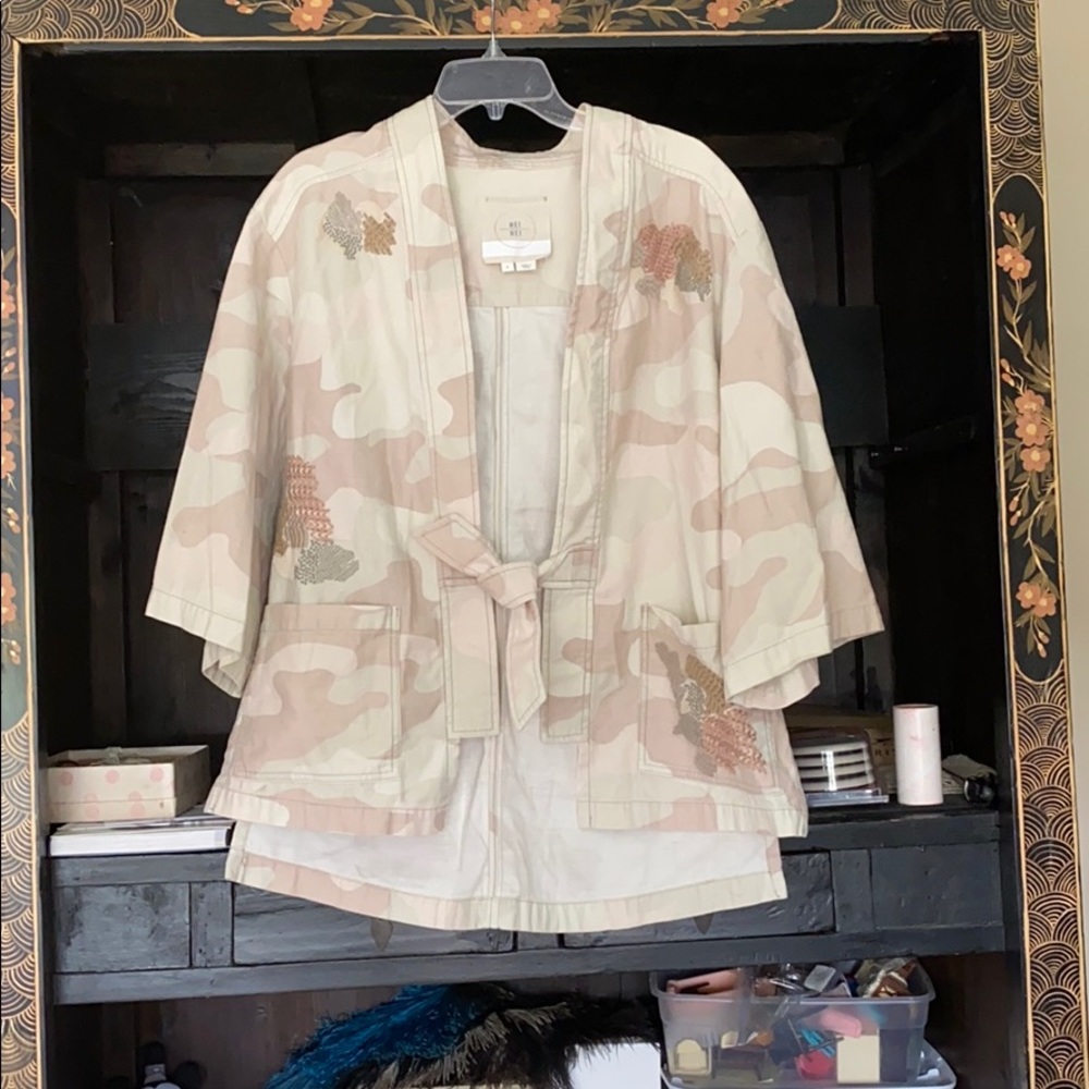 Hei hei embroidered camo jacket